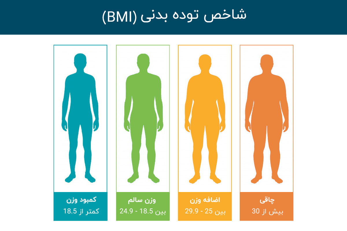 نمونه فرم محاسبه BMI یا شاخص توده بدنی